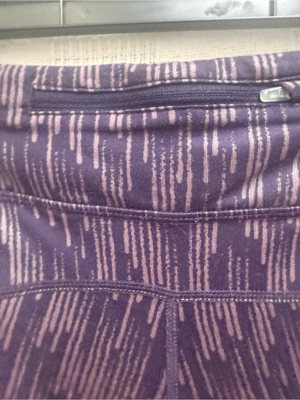 Nike Men’s Purple Patterned Swim Rash Tights - Picture 5 of 5